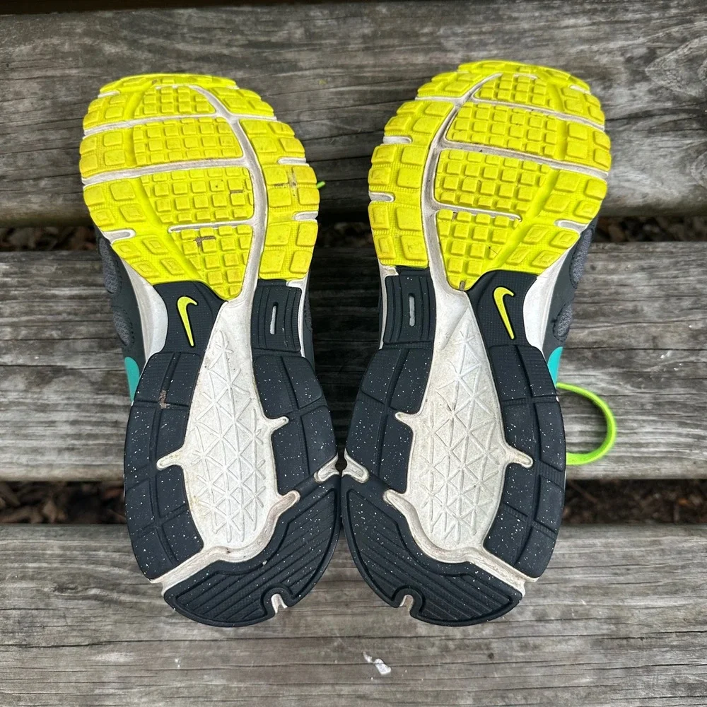 Nike Revolution 2 Womens Running Shoes Gray Teal Neon Green 554900-008 Size 11